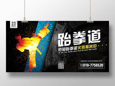 武术展板